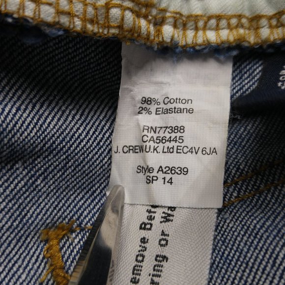J.Crew Cropped Reid Capri Jeans 25 Stretch A177 - Picture 5 of 5